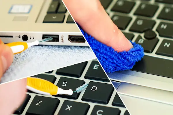 how to clean laptop safely